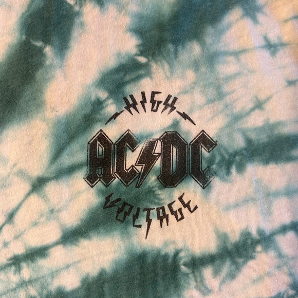 ACDC TIEDYE Vintage Tour T-Shirt - Picture 3 of 5